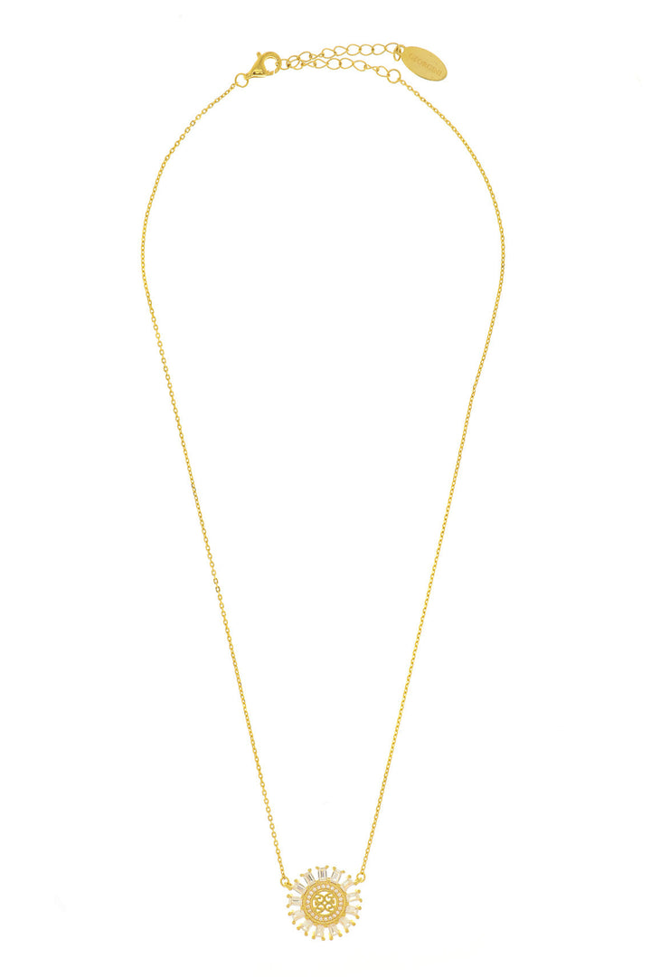 MY ONLY SUNSHINE BAGUETTE PENDANT GOLD