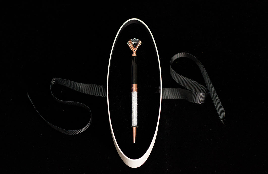 DIAMOND PEN ROSE GOLD / ONYX