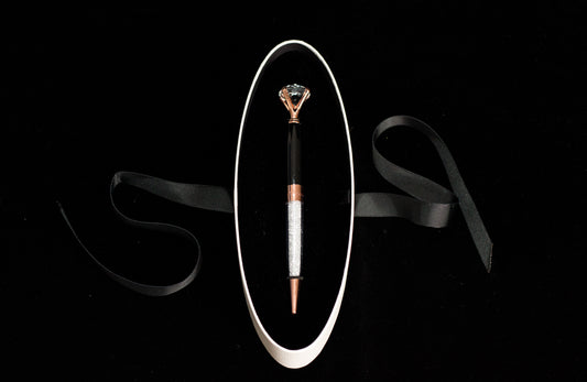 DIAMOND PEN ROSE GOLD / ONYX