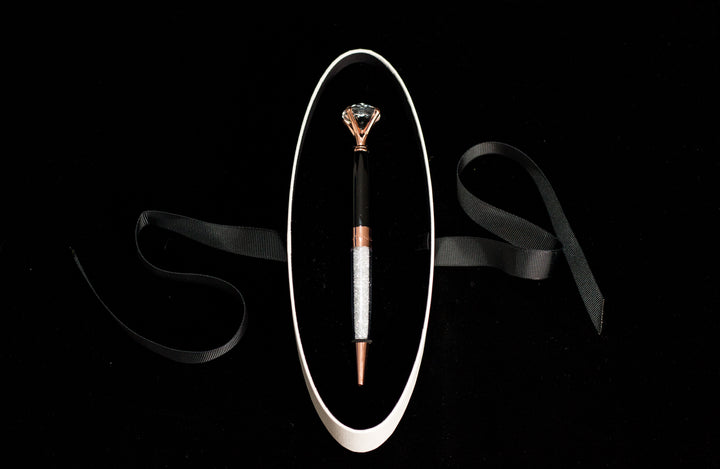 DIAMOND PEN ROSE GOLD / ONYX