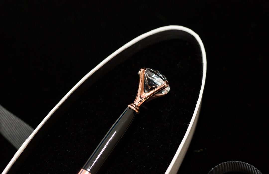 DIAMOND PEN ROSE GOLD / ONYX