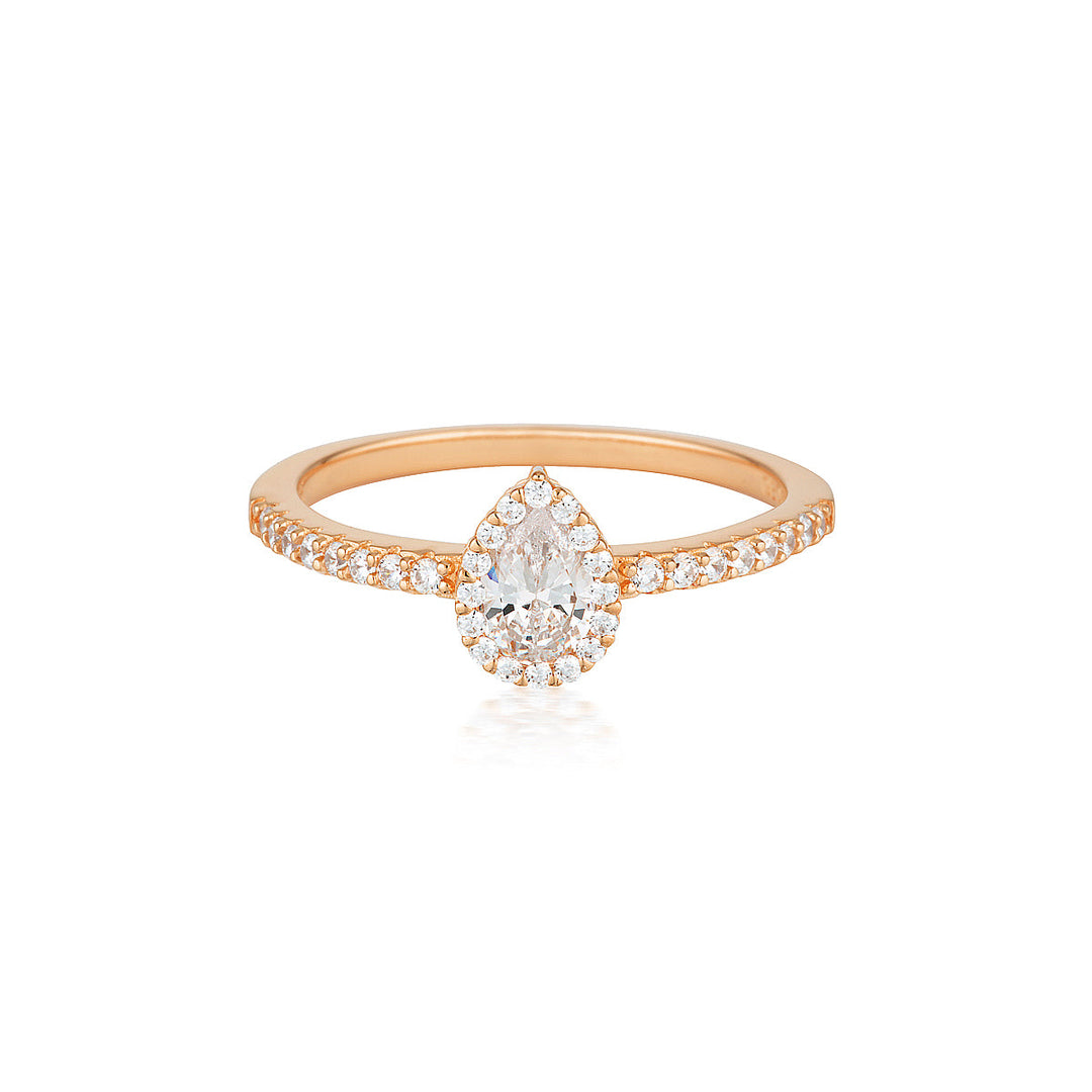 Georgini Monaco Rose Gold Ring - 7
