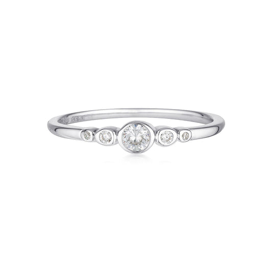 Georgini Silver Penta Ring - 8