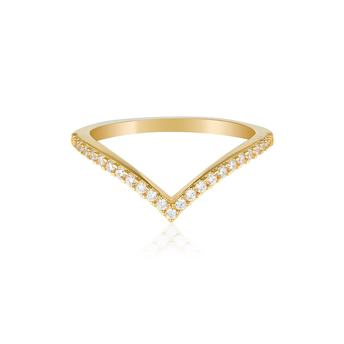 ROCK STAR V RING GOLD - 5