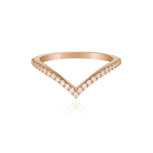ROCK STAR V ROSE GOLD RING - 9