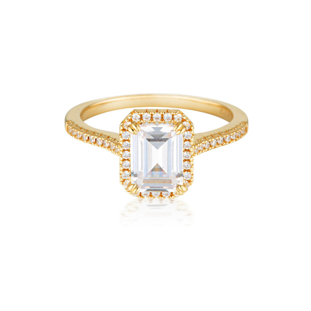 ICONIC BRIDAL VIOLET RING GOLD - 8
