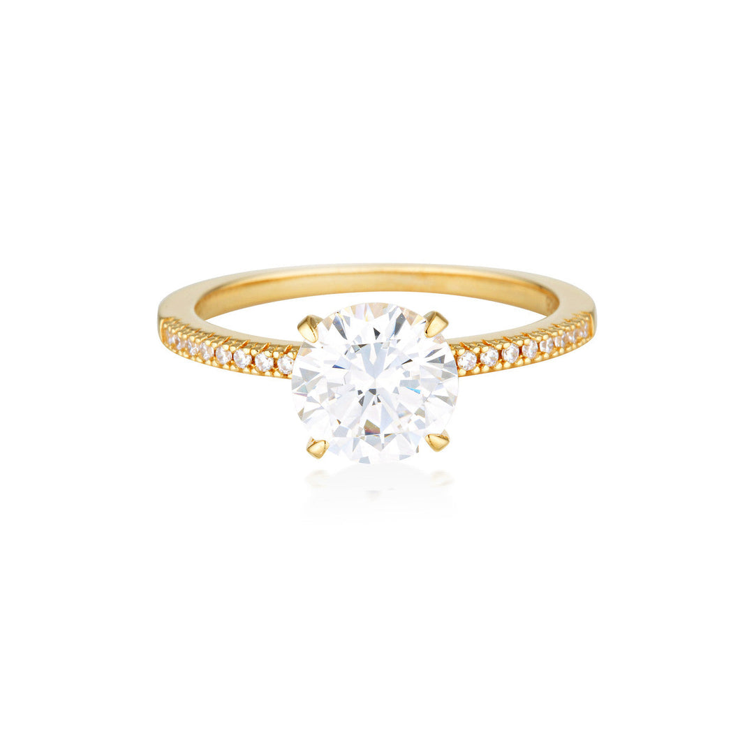 ICONIC BRIDAL FRANCESCA RING GOLD - 9