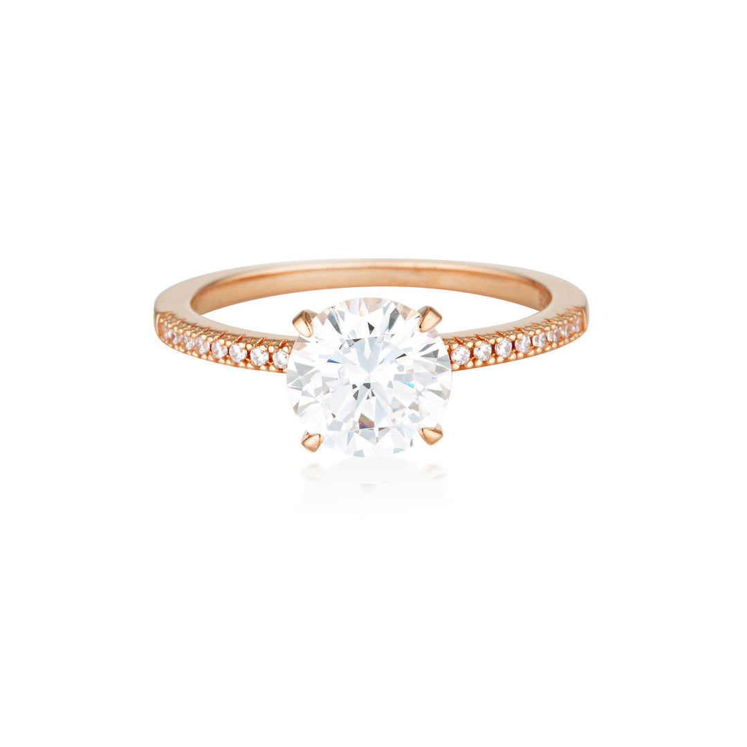 ICONIC BRIDAL FRANCESCA RING ROSE GOLD - 8
