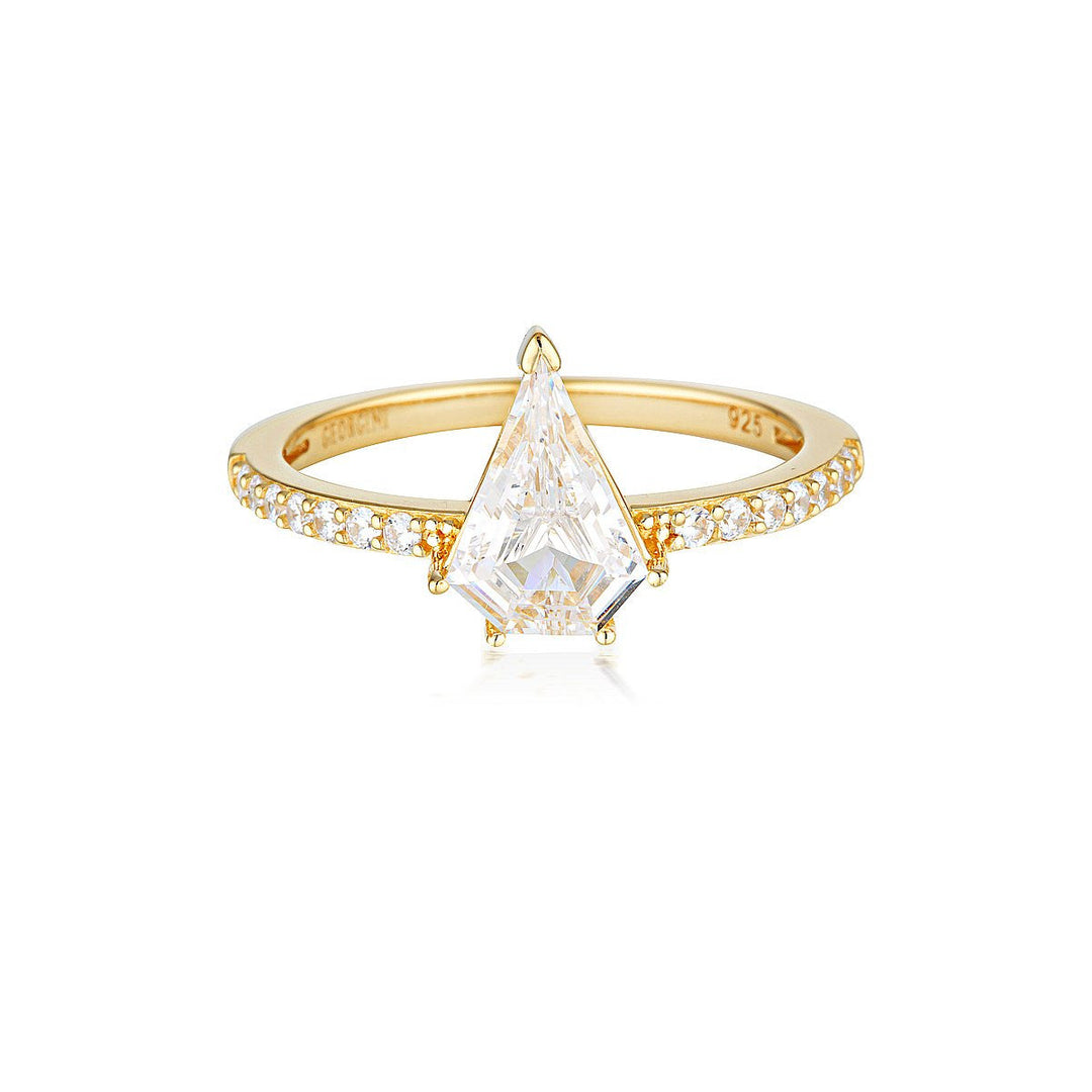 ROCK STAR SHIELD GOLD RING - 7