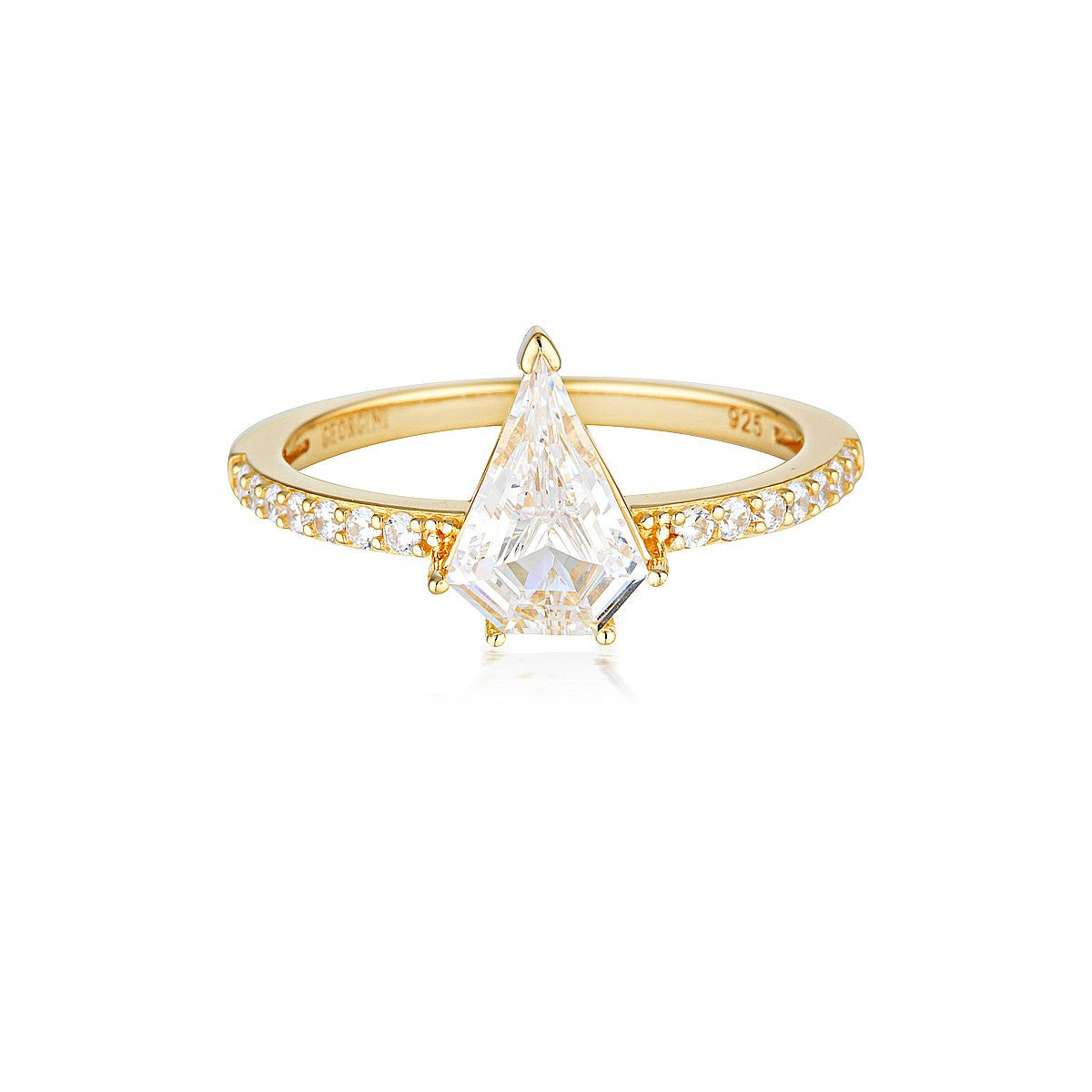 ROCK STAR SHIELD GOLD RING - 7