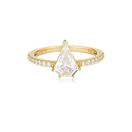 ROCK STAR SHIELD GOLD RING - 7