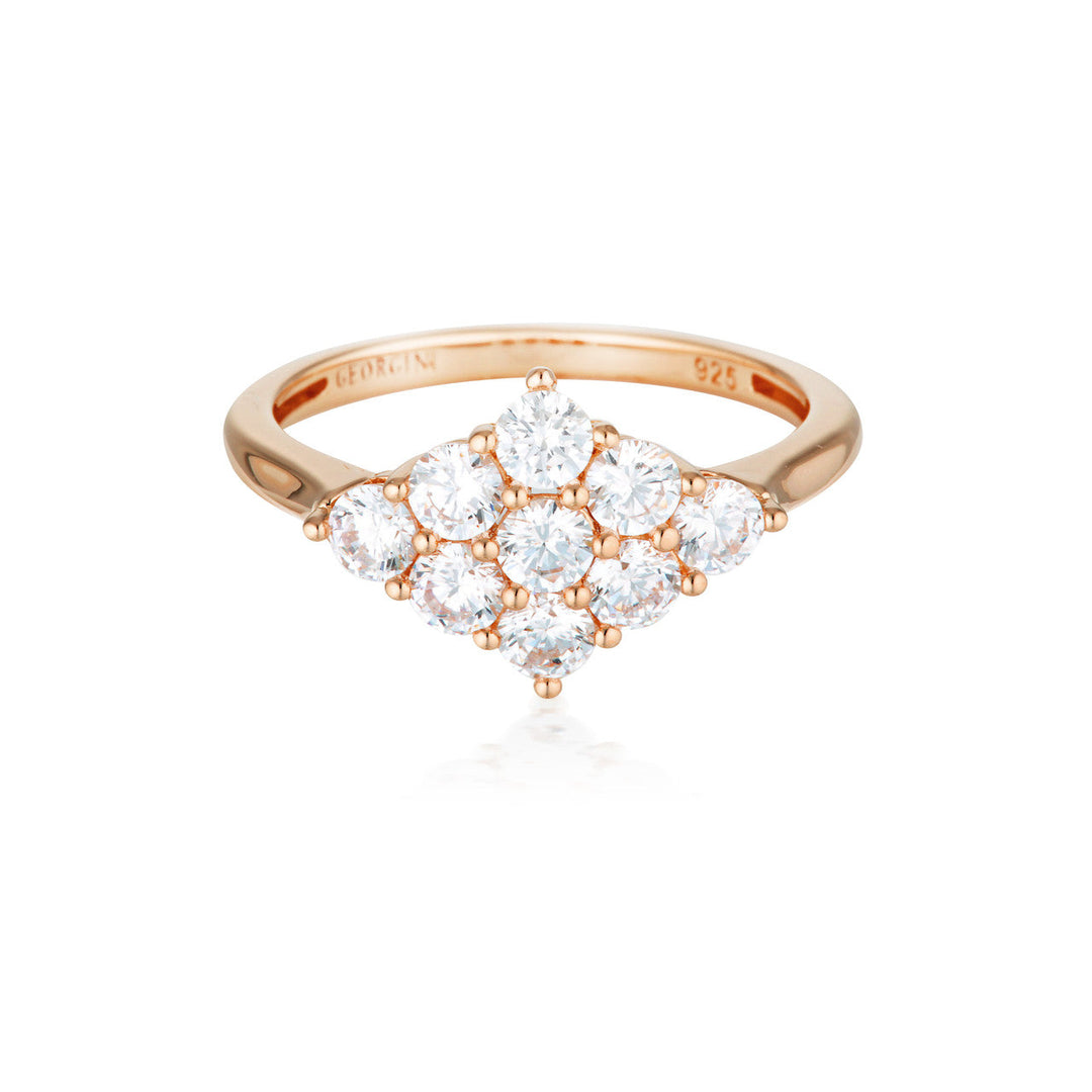 ROCK STAR GLAM ROSE GOLD RING - 7