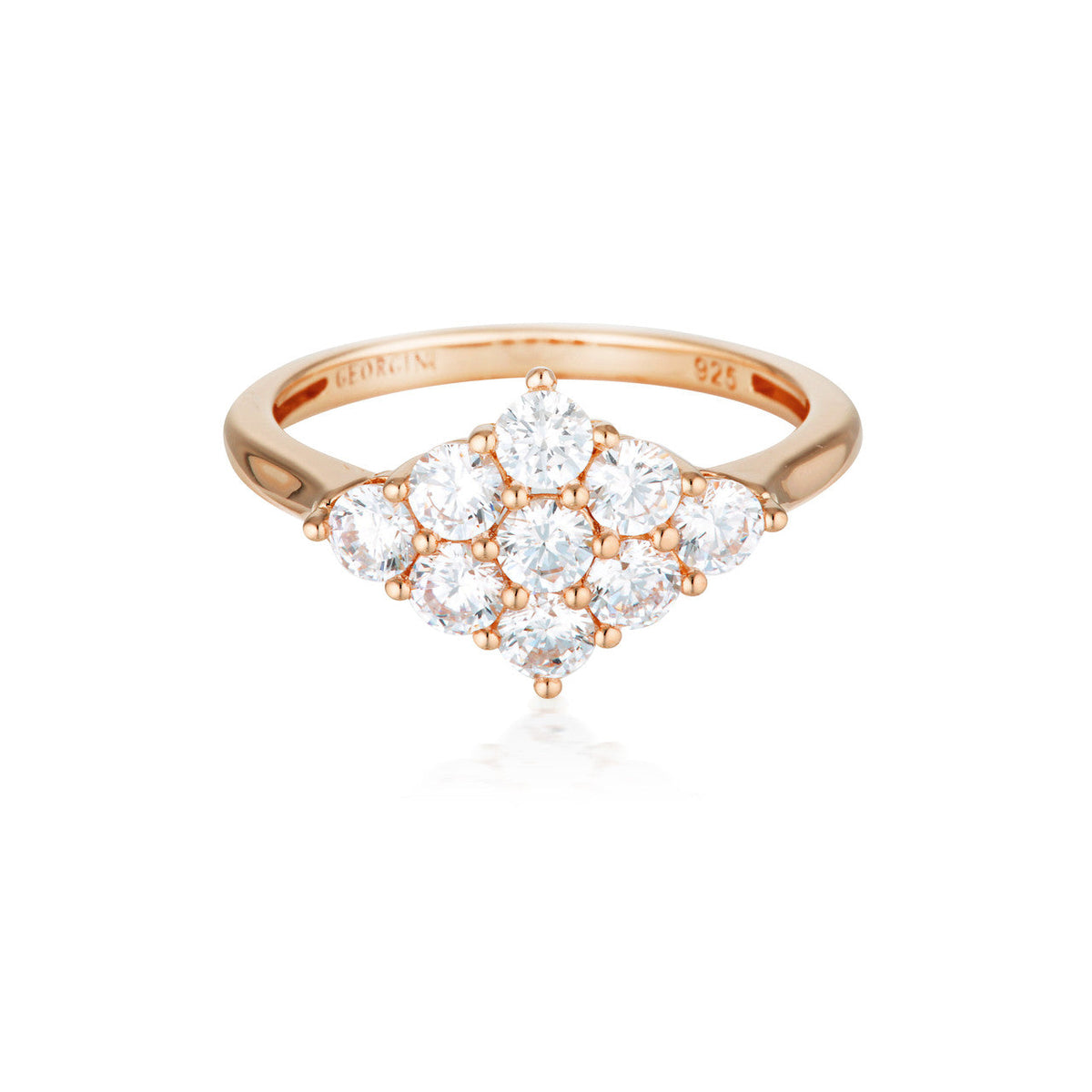 ROCK STAR GLAM ROSE GOLD RING - 10