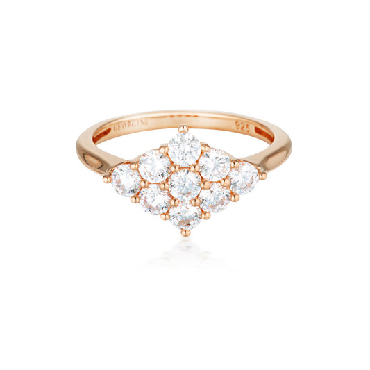 ROCK STAR GLAM ROSE GOLD RING - 9