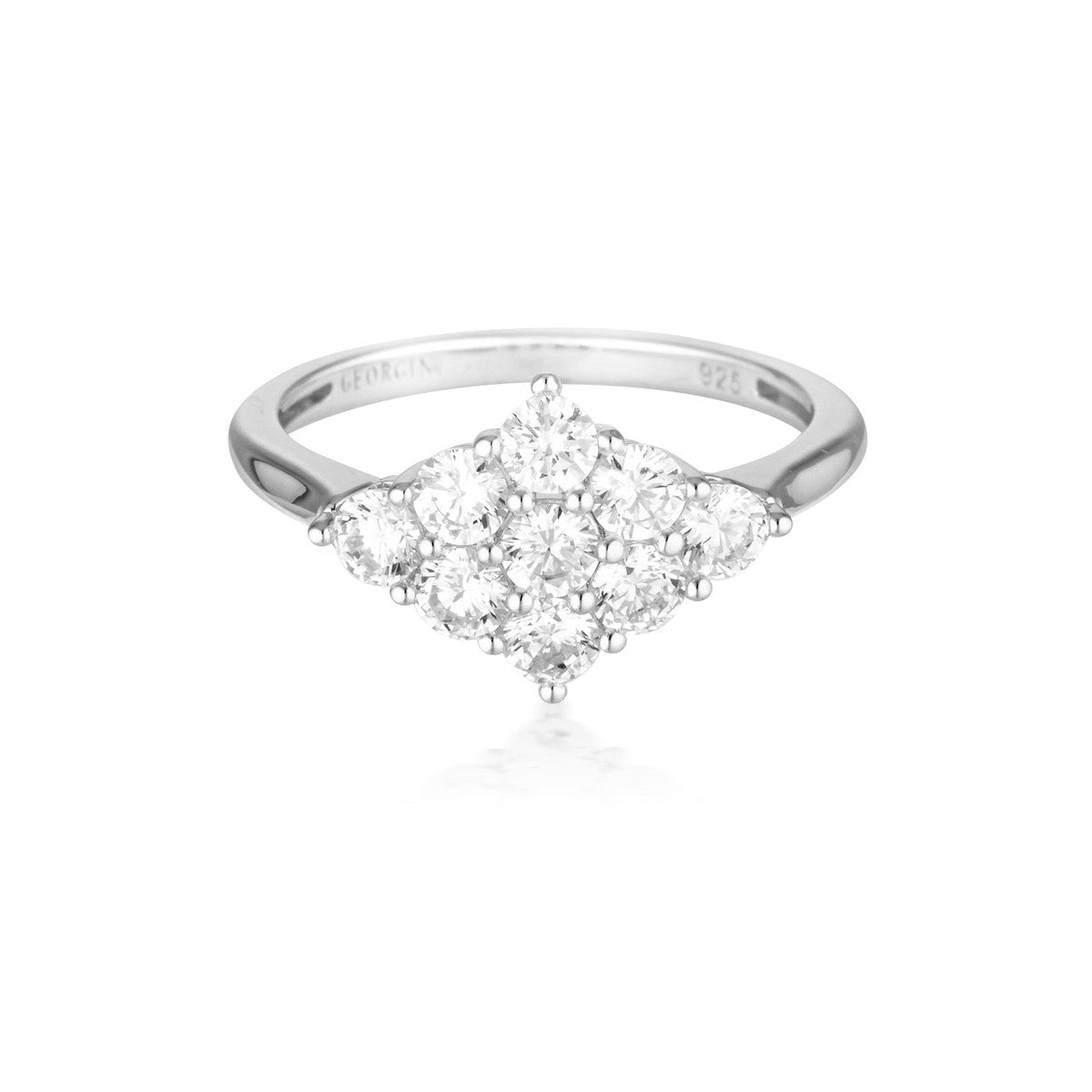 ROCK STAR GLAM SILVER RING - 7