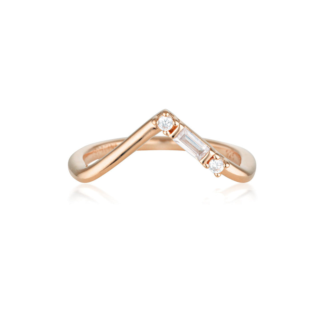 GEORGINI THE LAYERED EDIT TIGA RING ROSE GOLD - 7