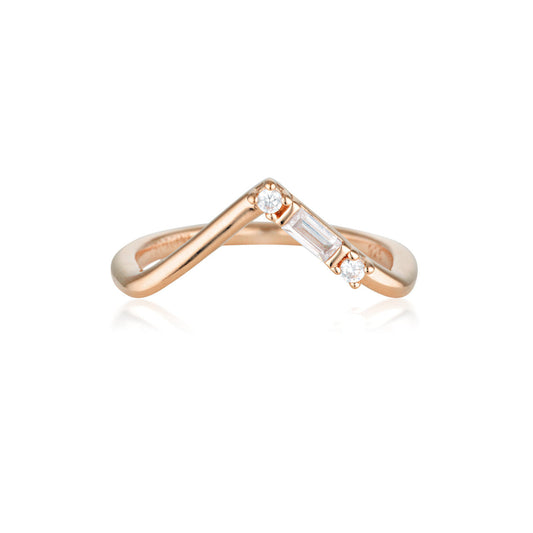 GEORGINI THE LAYERED EDIT TIGA RING ROSE GOLD - 9