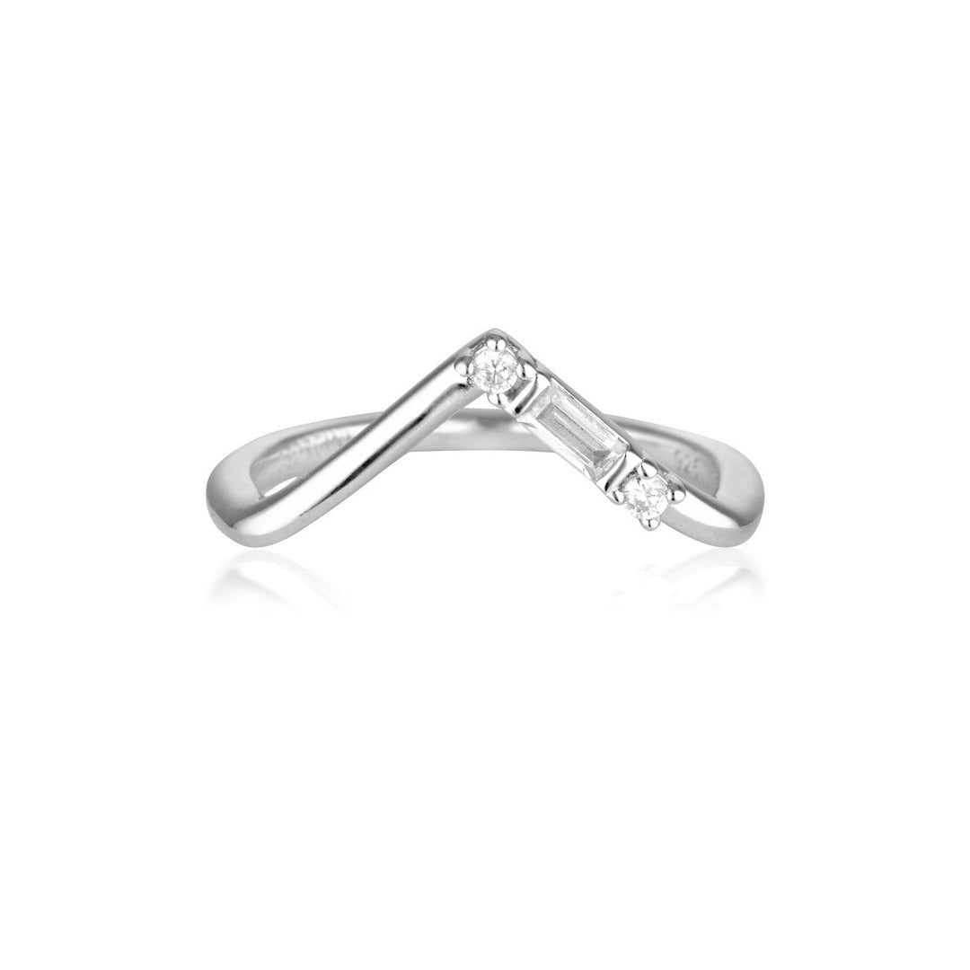GEORGINI THE LAYERED EDIT TIGA RING SILVER - 8