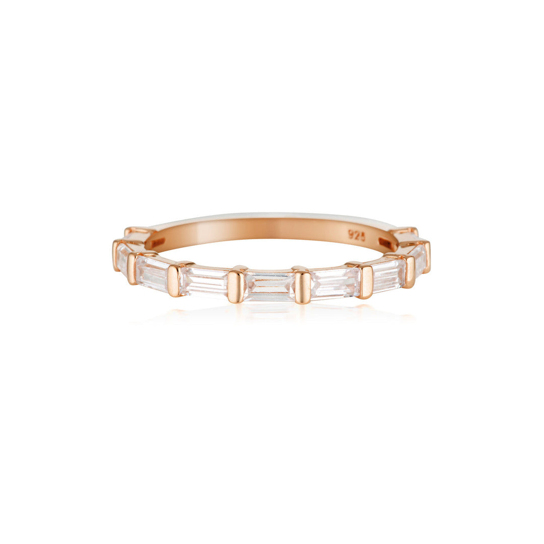 GEORGINI THE LAYERED EDIT TRYS RING ROSE GOLD - 8