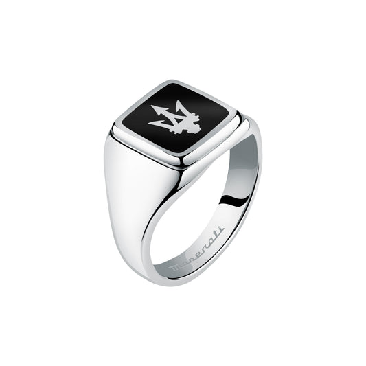 Maserati Black Enamel Ring - 19