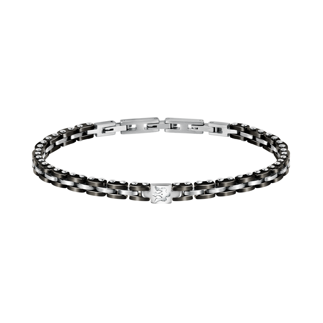 Maserati Ceramic Black and Silver Bracelet