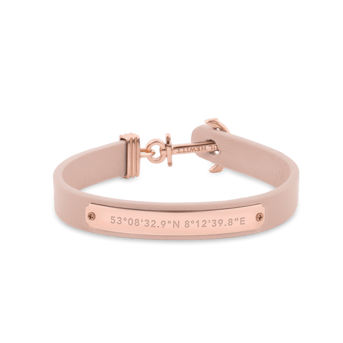 Paul Hewitt Signum Female Coordinates Rose Gold / Nude Bracelet - XS