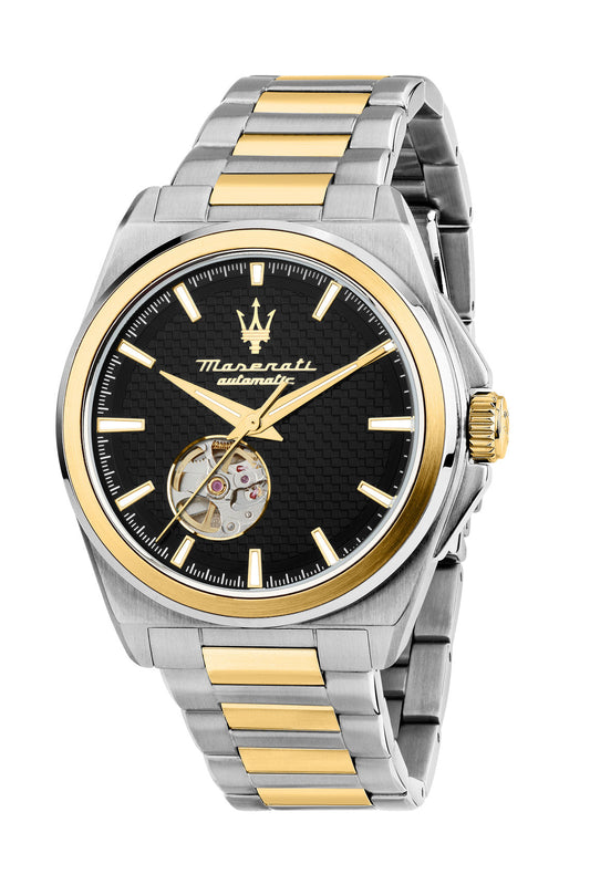 Maserati Velocita 41mm Automatic Black Dial Two Tone Stainless Steel Strap Watch