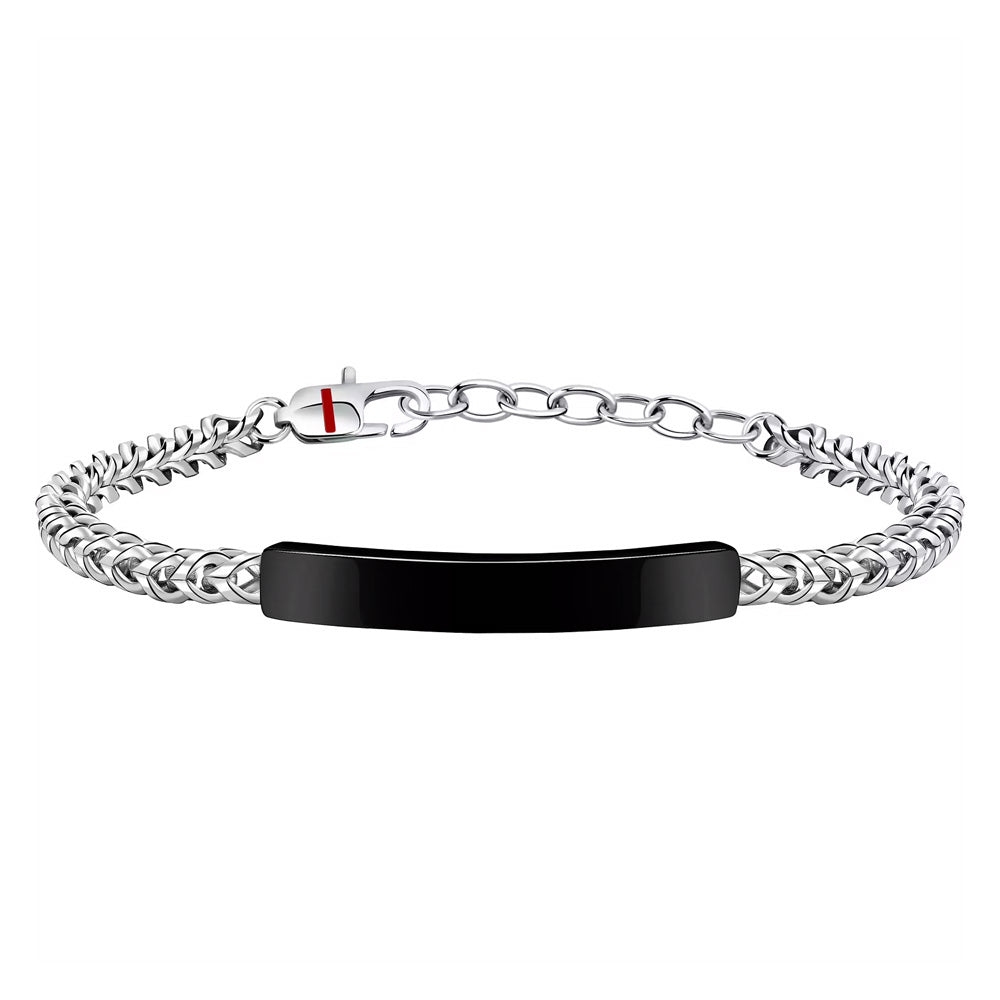 Sector Basic Bracelet  IP Black Tag 18+3.5cm