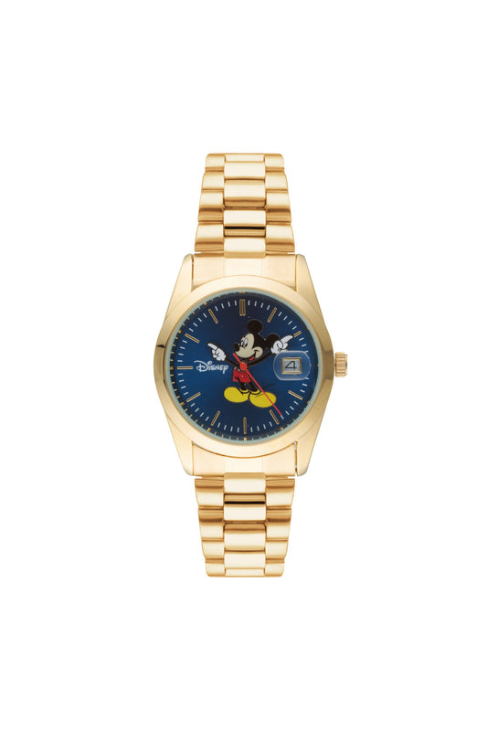 Disney Mickey Collector’s Edition 35mm Blue Dial Gold Watch