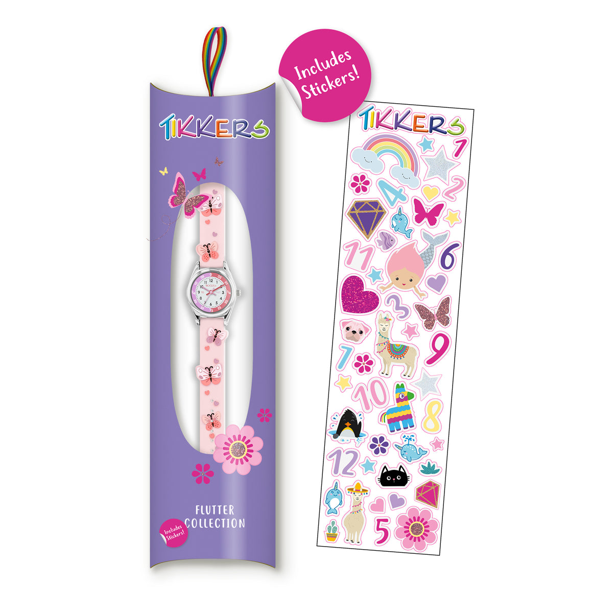 Tikkers Time Teacher Butterfly 3D Silicone Strap