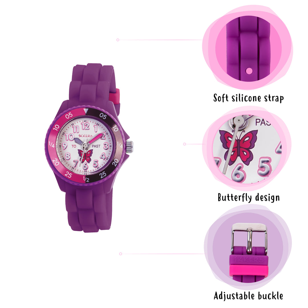Tikkers Time Teacher Dark Purple Silicone