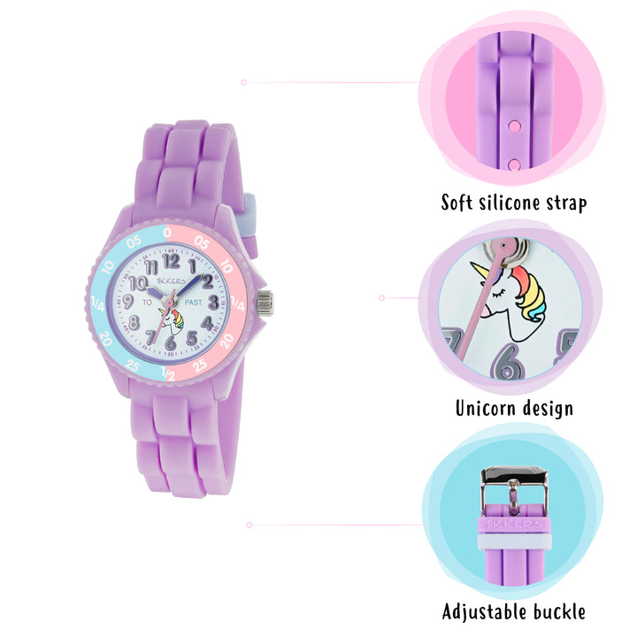 Tikkers Time Teacher Light Purple Silicone