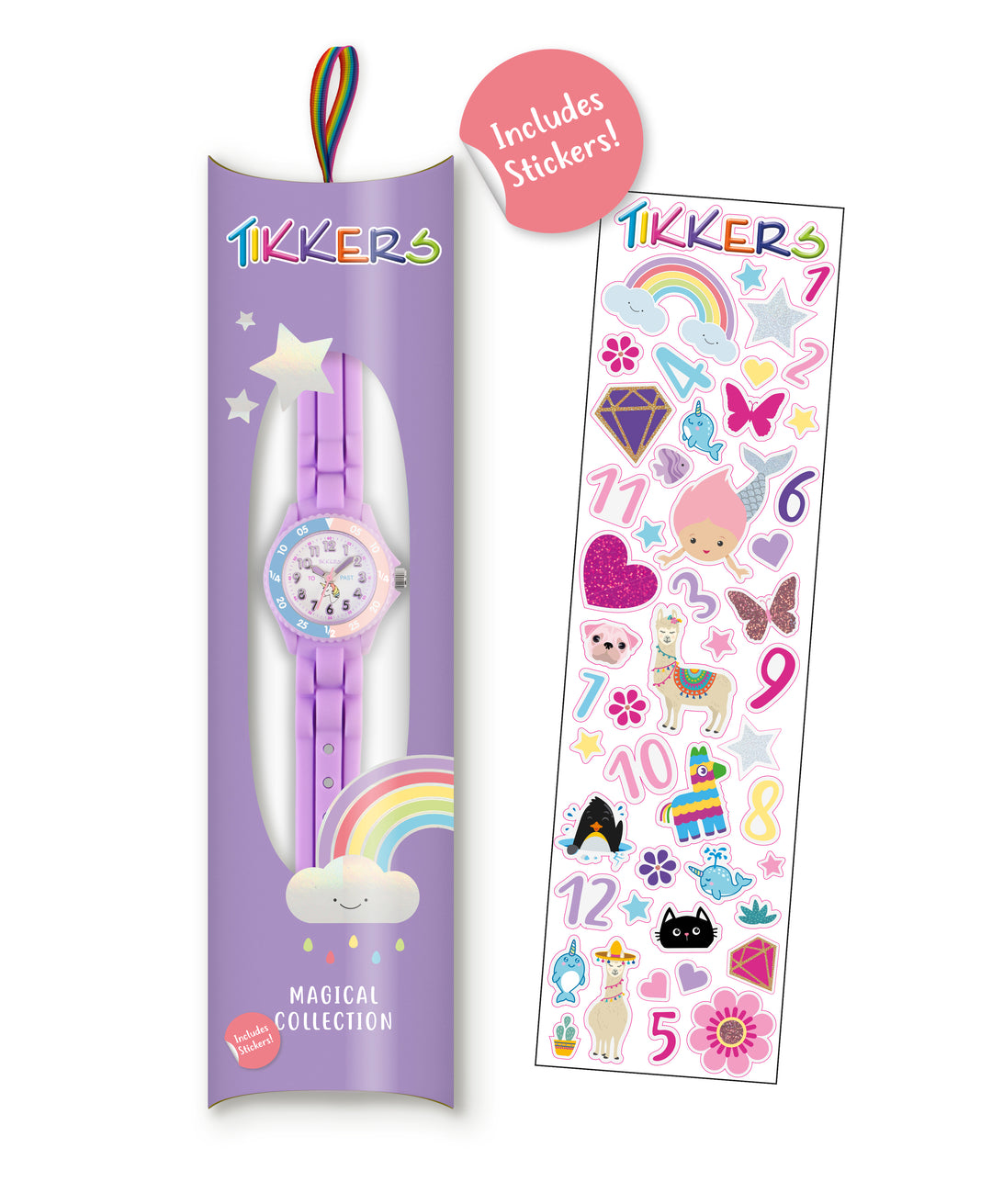 Tikkers Time Teacher Light Purple Silicone