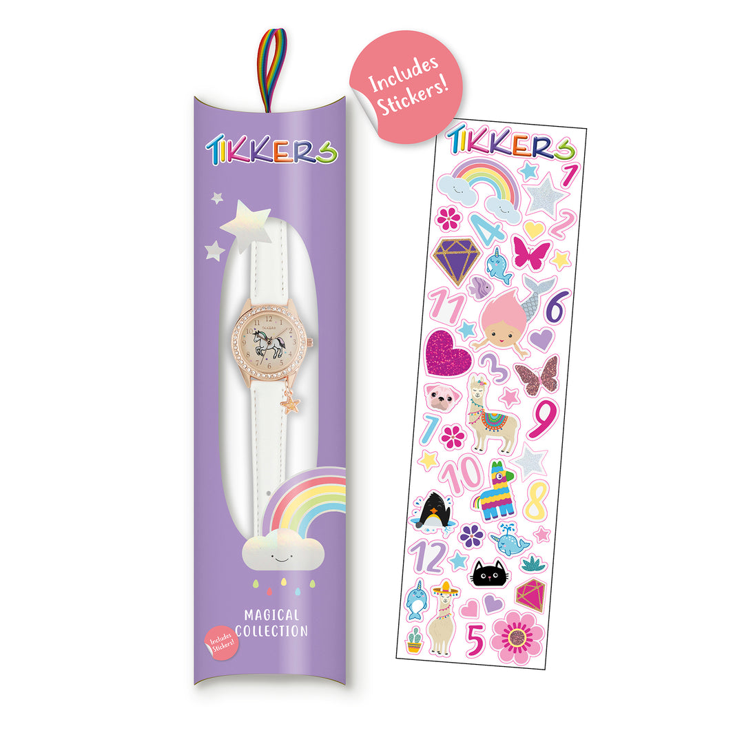 Tikkers Charm Collection Unicorn White Strap