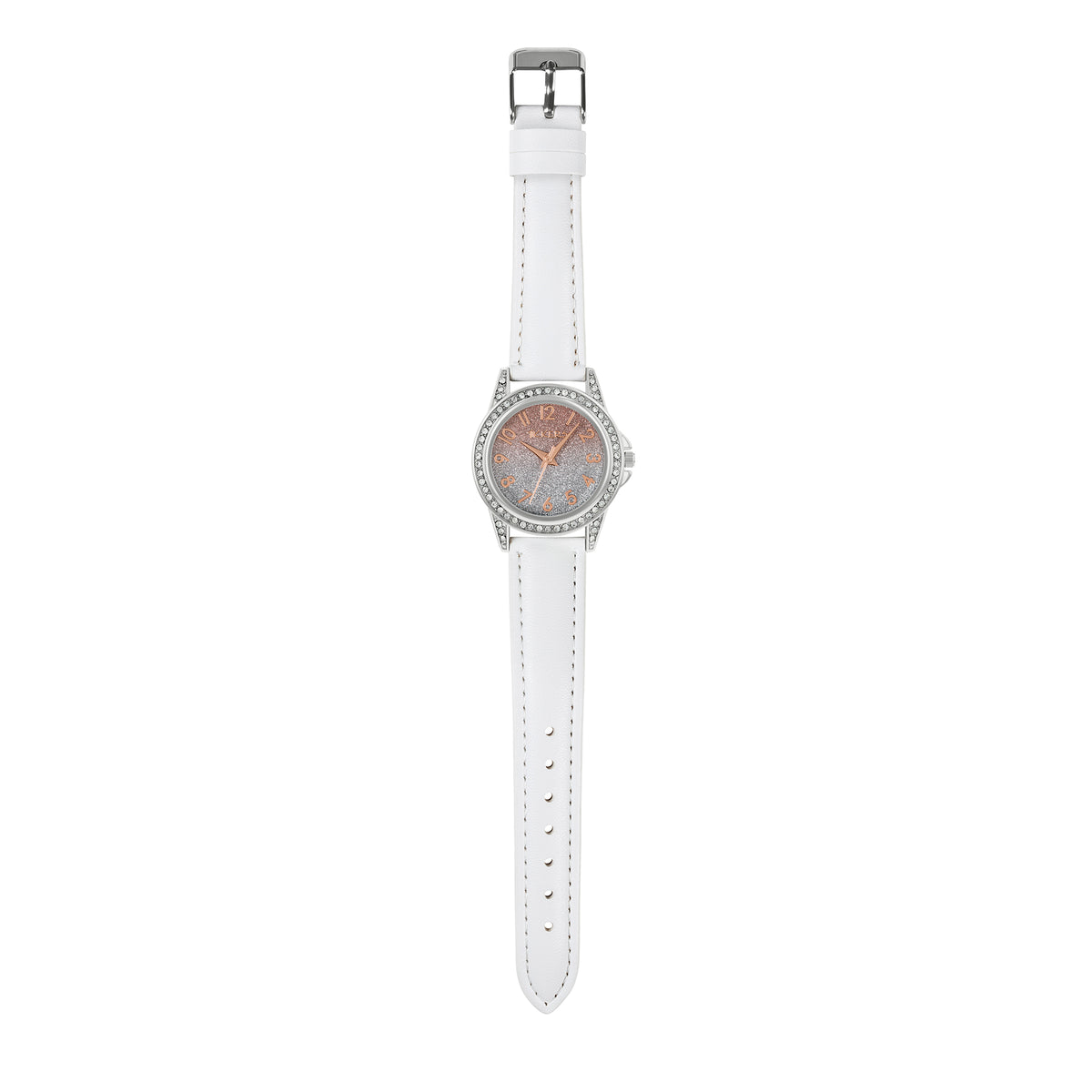 Tikkers White Fashion Straps Sparkle Dial Watch
