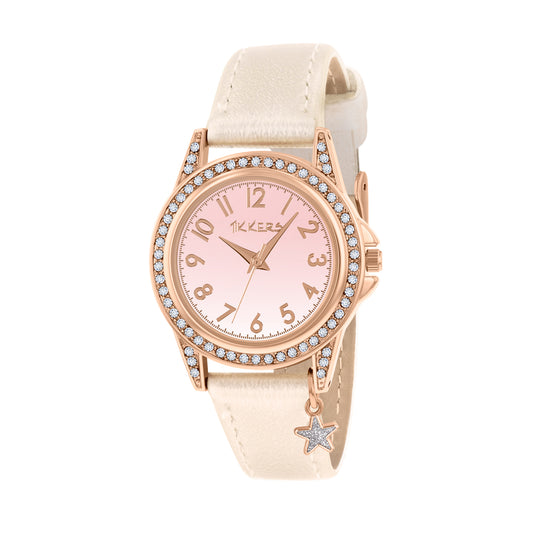 Tikkers Charm Collection Silver Strap Ombre Dial Watch