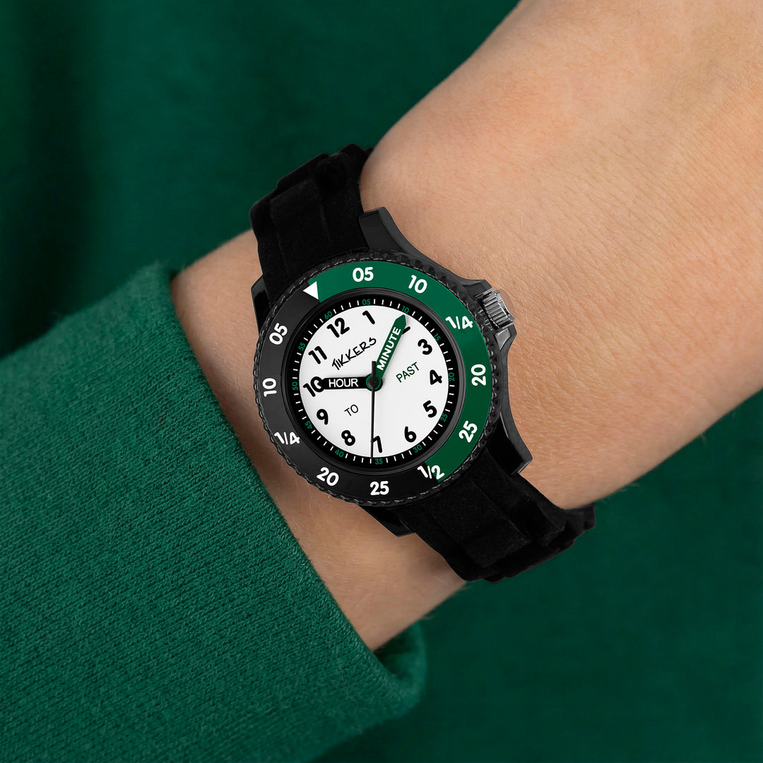 Tikkers Black Silicone Time Teacher
