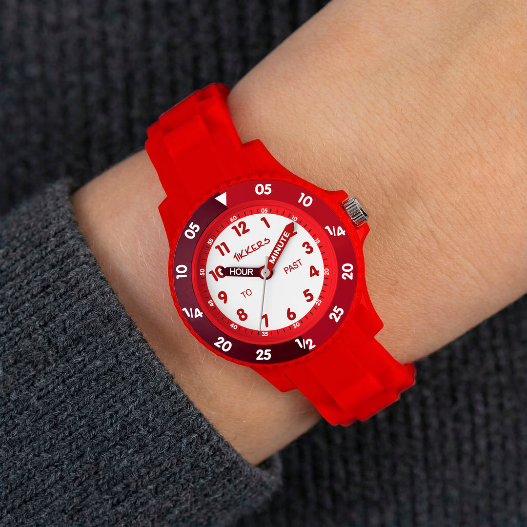Tikkers Red Silicone Time Teacher
