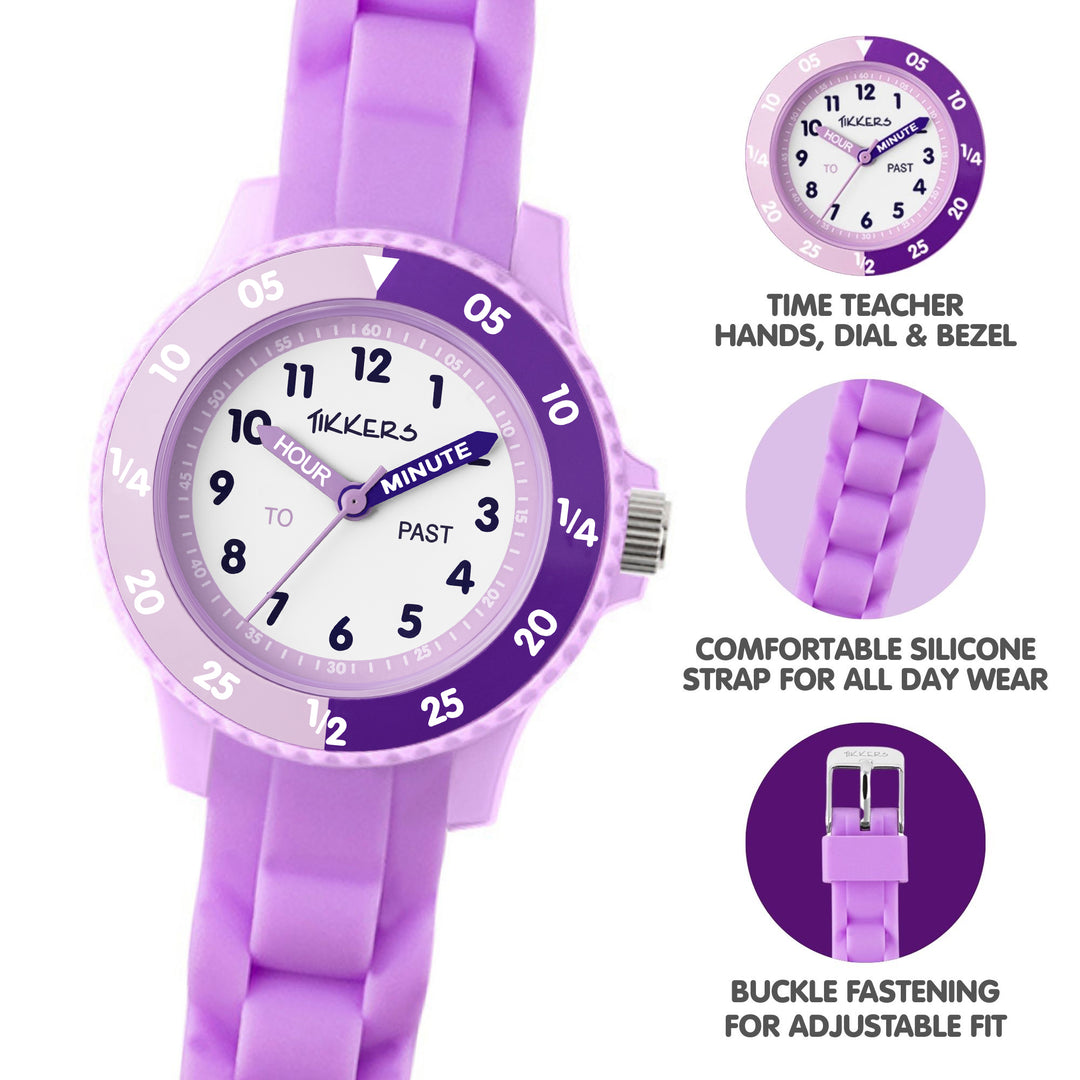 Tikkers Lilac Silicone Time Teacher