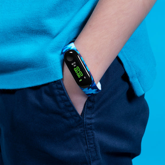Tikkers Activity Tracker Blue Camo