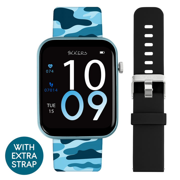 Tikkers Series 13 Camo & Black Watch and Strap Gift Set