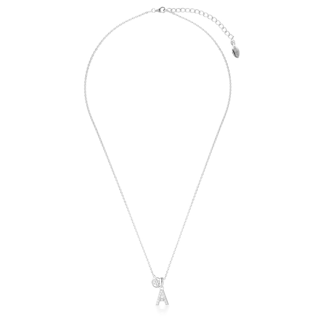 LUXURY LETTERS A INITIAL PENDANT SILVER