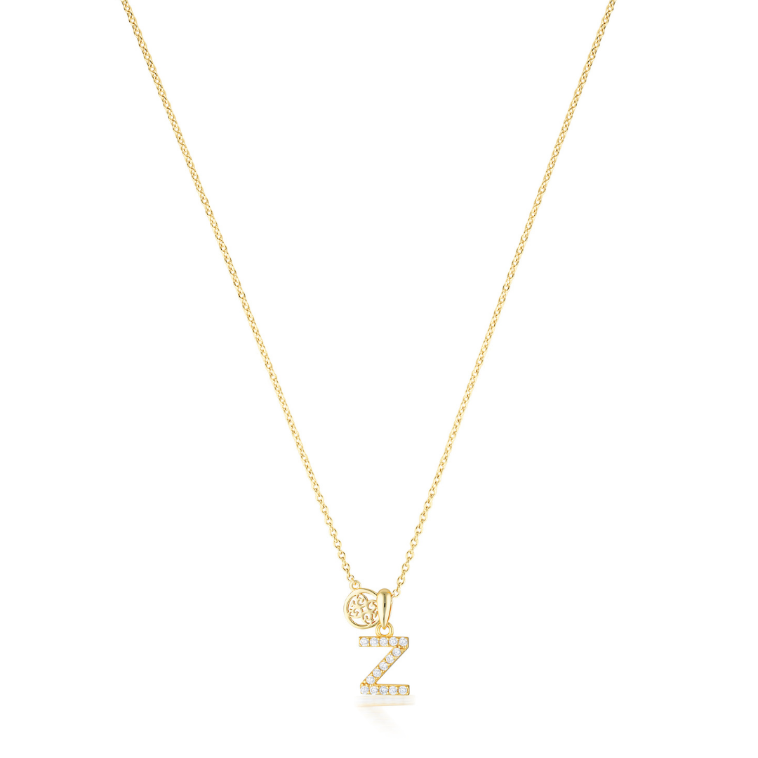 LUXURY LETTERS Z INITIAL PENDANT GOLD