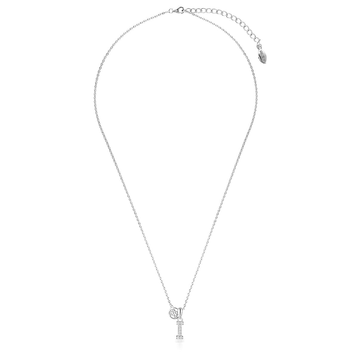 LUXURY LETTERS I INITIAL PENDANT SILVER