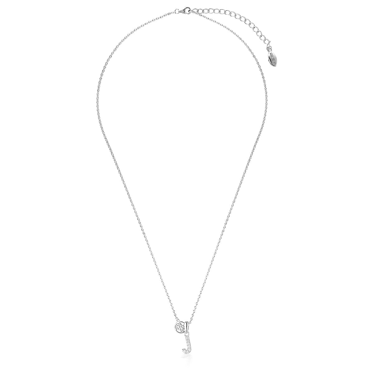 LUXURY LETTERS J INITIAL PENDANT SILVER