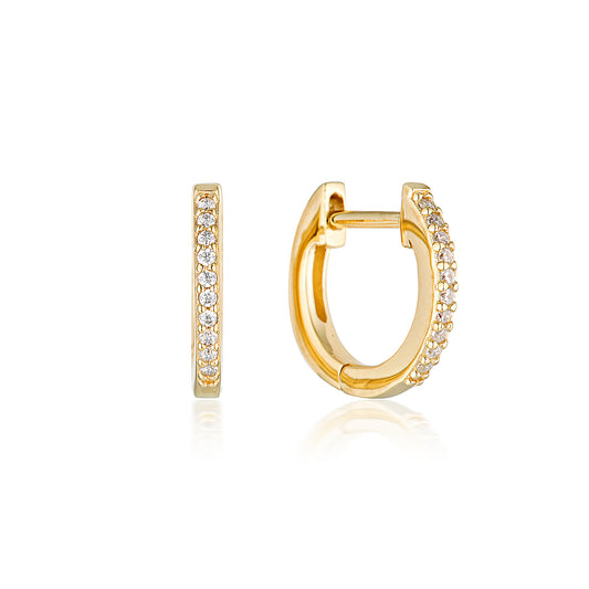 NOEL NIGHTS SHINE HOOP EARRINGS GOLD
