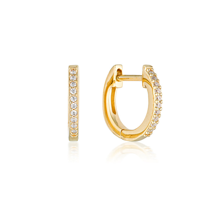 NOEL NIGHTS SHINE HOOP EARRINGS GOLD