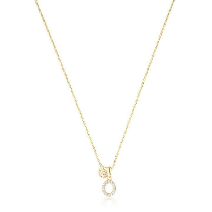 LUXURY LETTERS O INITIAL PENDANT GOLD