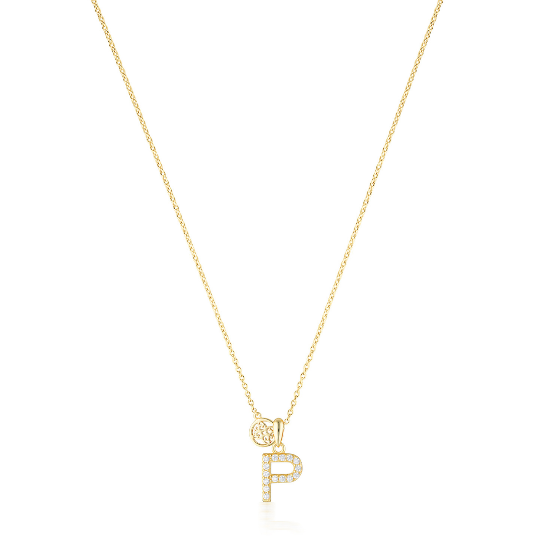 LUXURY LETTERS P INITIAL PENDANT GOLD