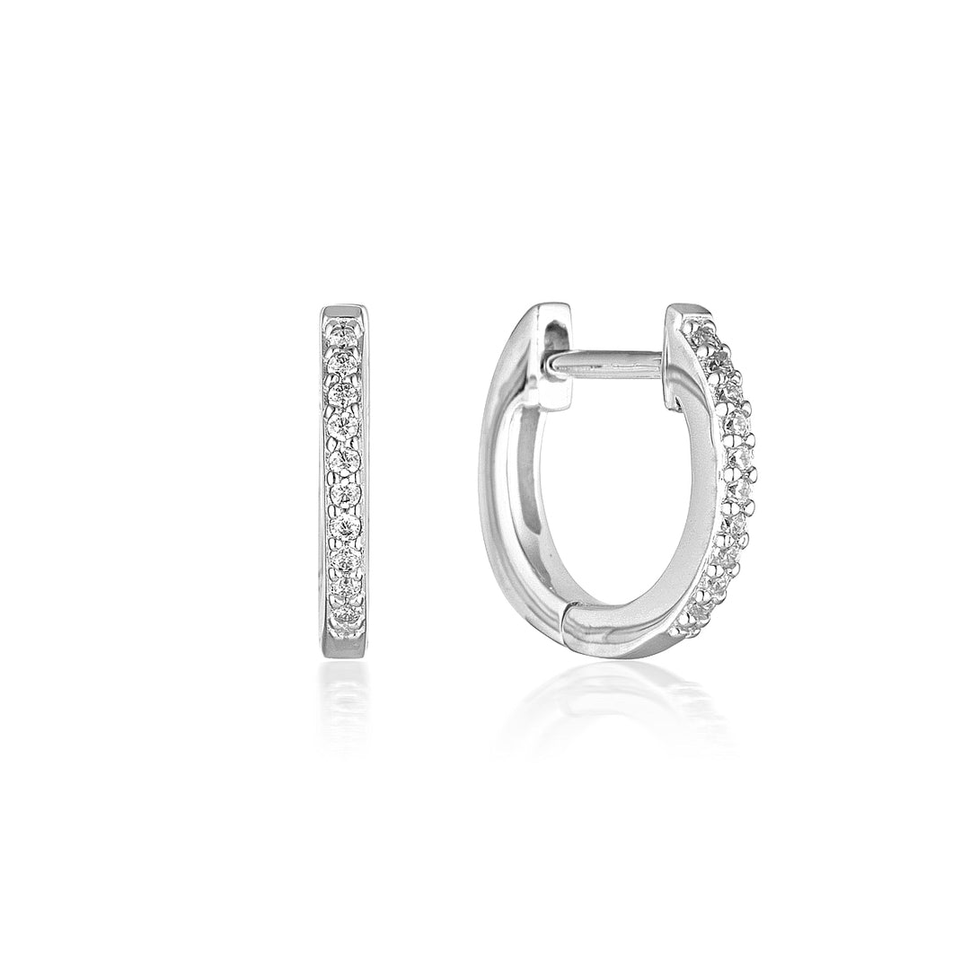 NOEL NIGHTS SHINE HOOP EARRINGS SILVER
